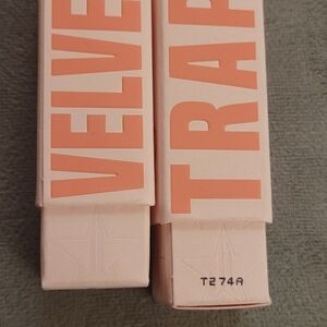 2 Jeffrey Star cosmetics, trap velvet lipstick, fantasy colors.